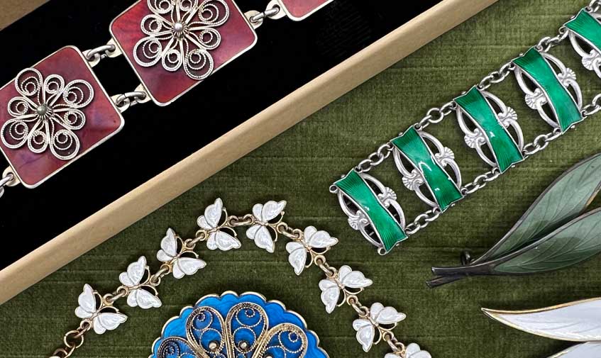 Spotlight on Scandinavian Enamel Jewellery - The Famous Makers