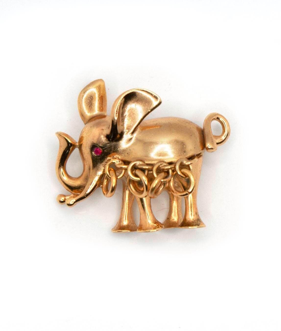 Christian Dior Elephant Brooch 1967 Gadelles Vintage