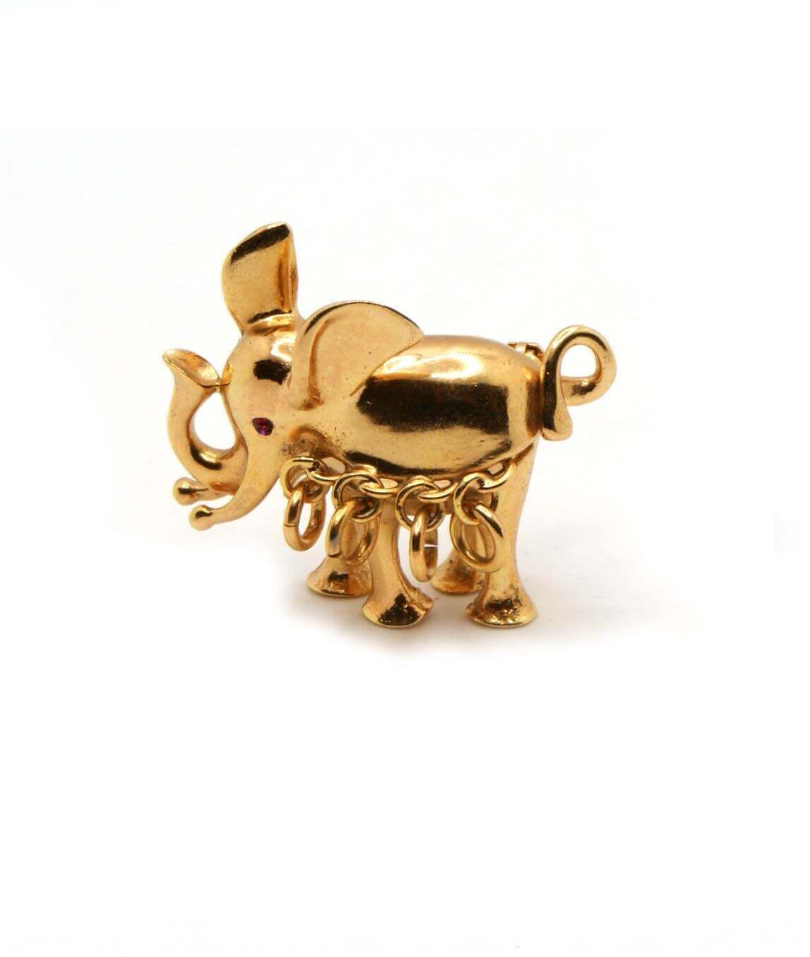 Christian Dior Elephant Brooch 1967 Gadelles Vintage
