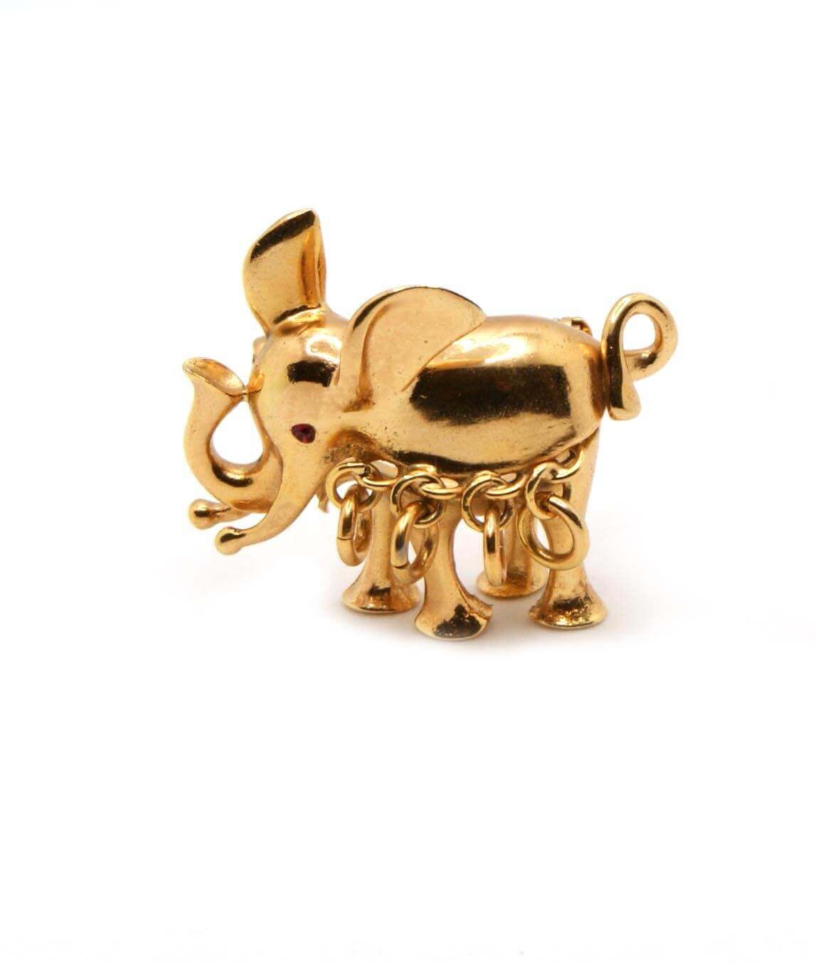 Christian Dior Elephant Brooch 1967 Gadelles Vintage