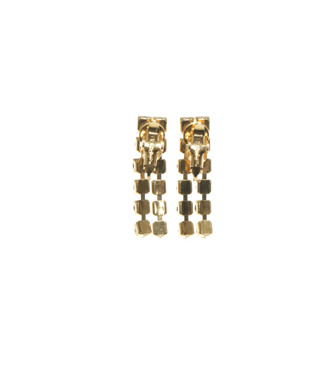 Trifari dangle earrings reverse