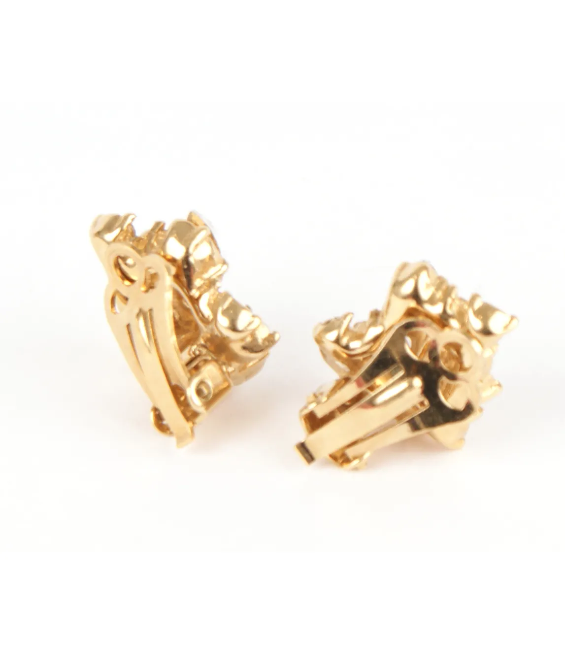 attwood and sawyer gold coloured earrings back