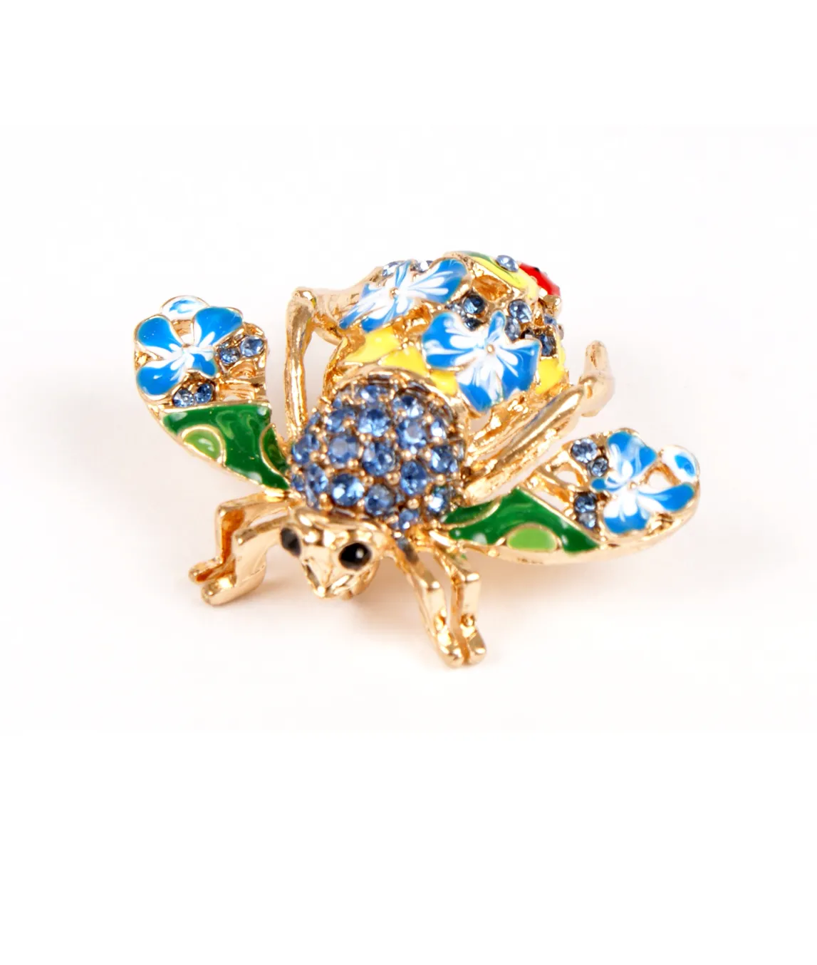 Joan Rivers Bee Brooch in blue