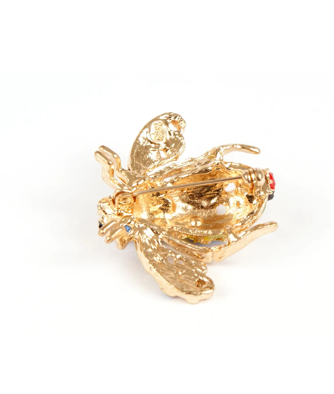 Joan Rivers Bee Brooch reverse