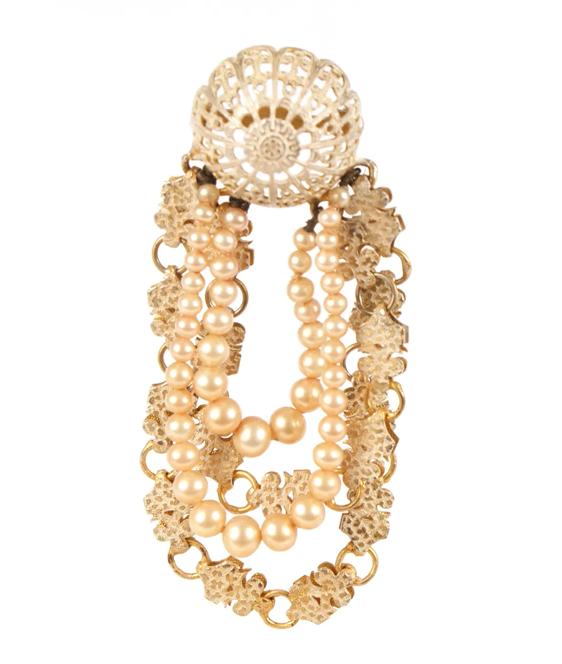 Mitchel Maer for Christian Dior pearl brooch pin