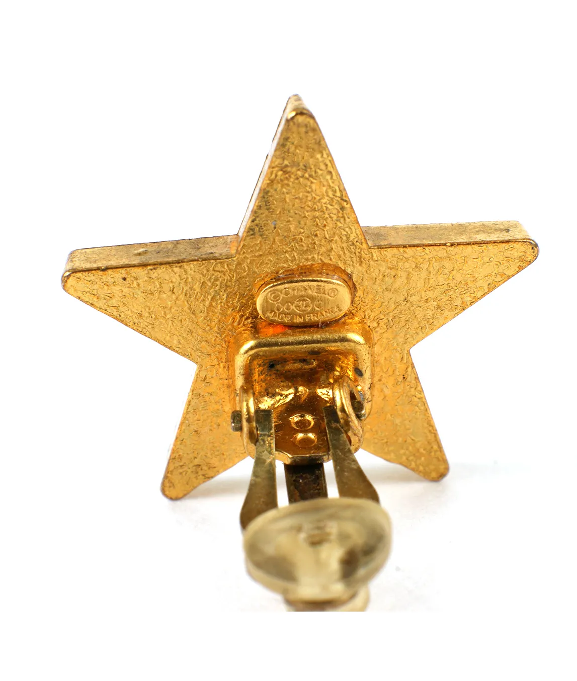 CHANEL, Jewelry, Coco Chanel Cc Interlocking C Logo Pin Brooch Lapel Gold  Tone Metal