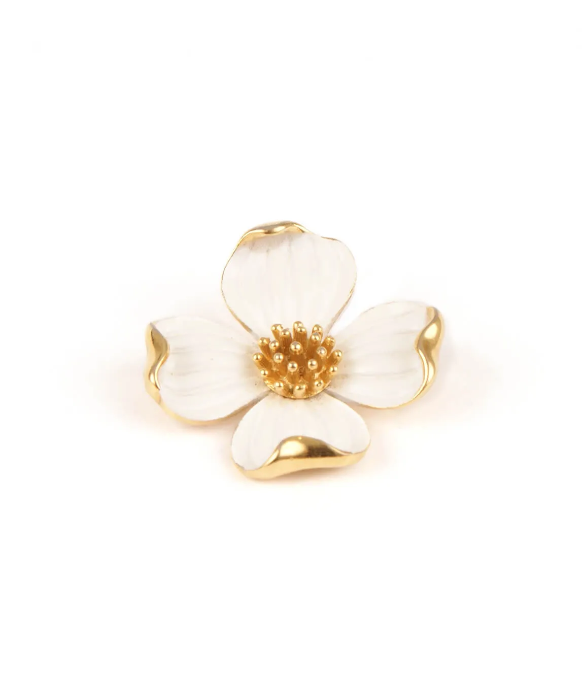 Trifari dogwood flower brooch