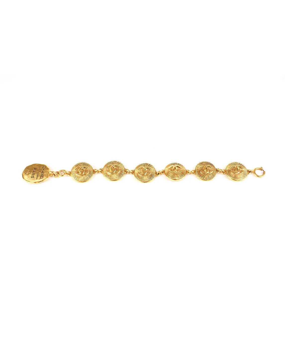 Chanel 31 Rue Cambon gold plated bracelet