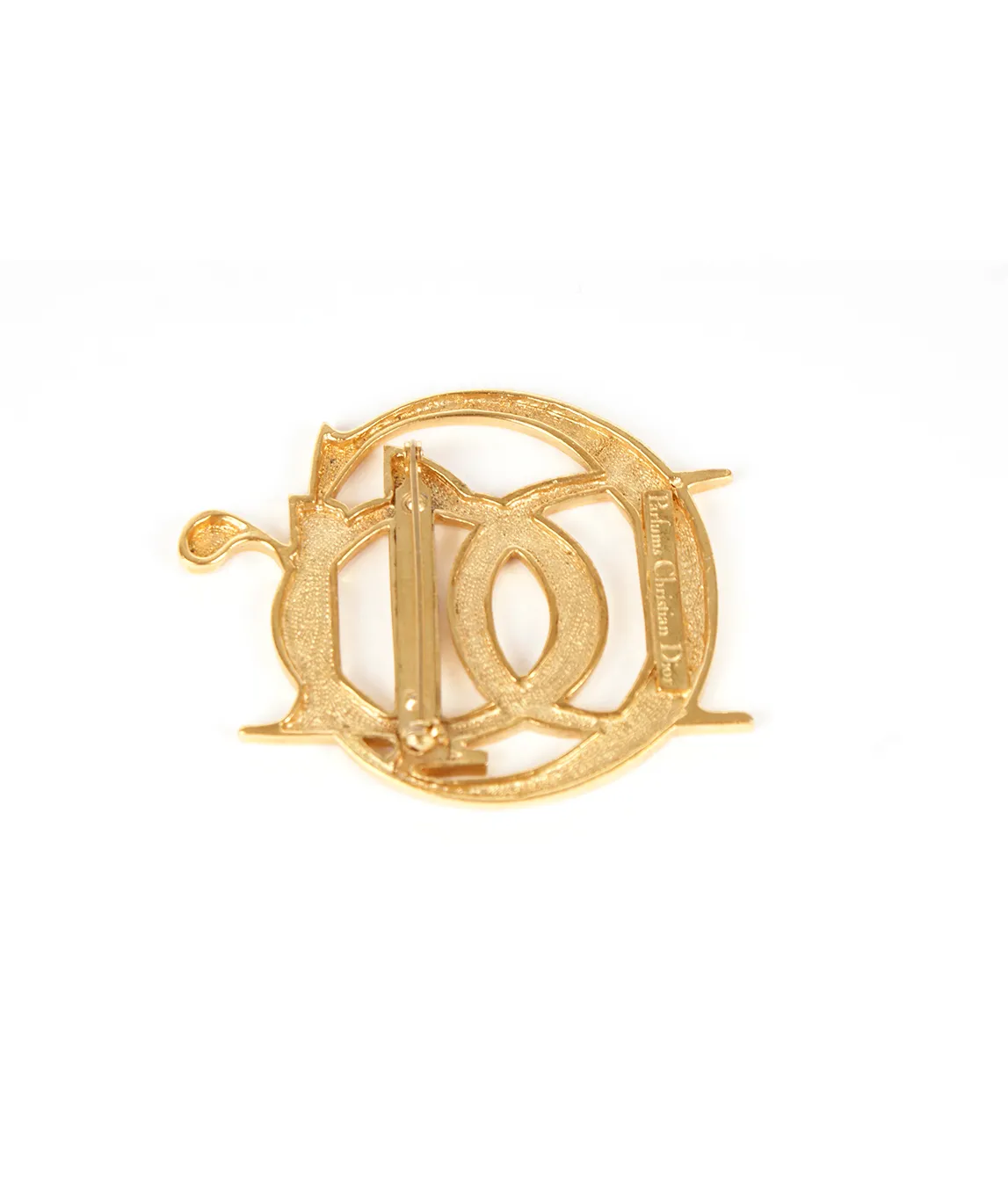 Dior parfums logo brooch