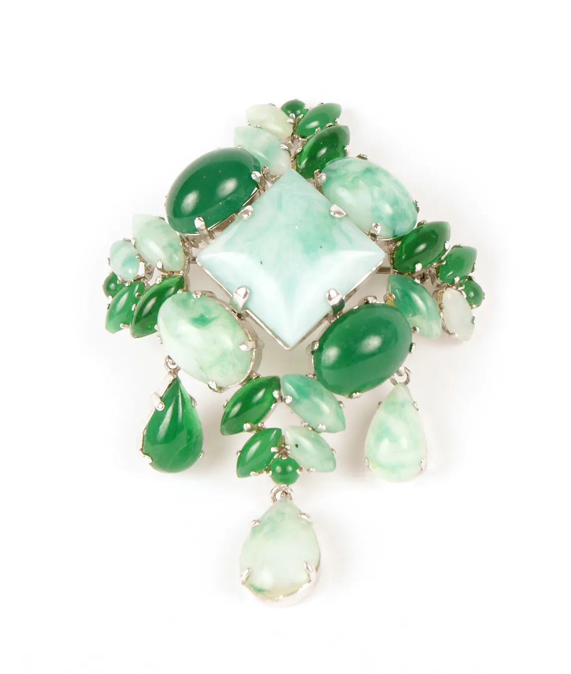 Vintage Dior brooch in green