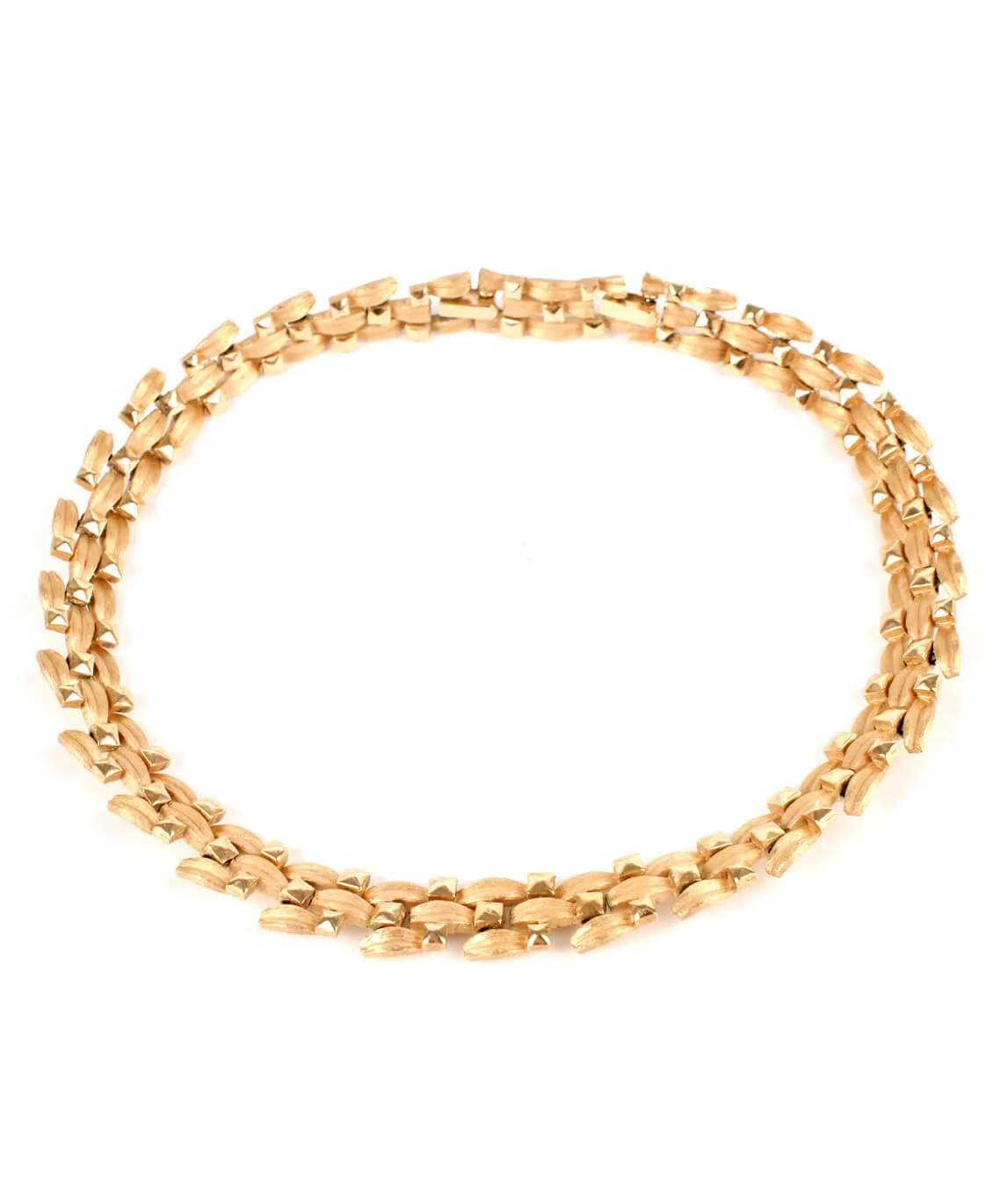 Vintage Trifari gold modernist choker