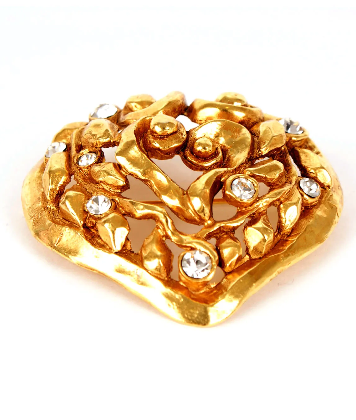 Lacroix Christmas heart brooch 