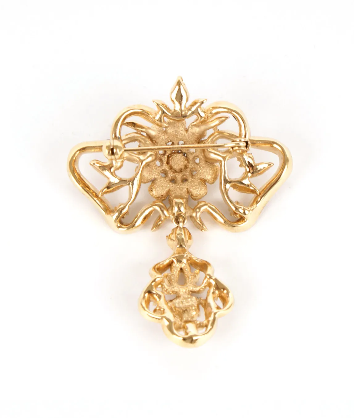 Gold plated reverse Attwood & Sawyer brooch