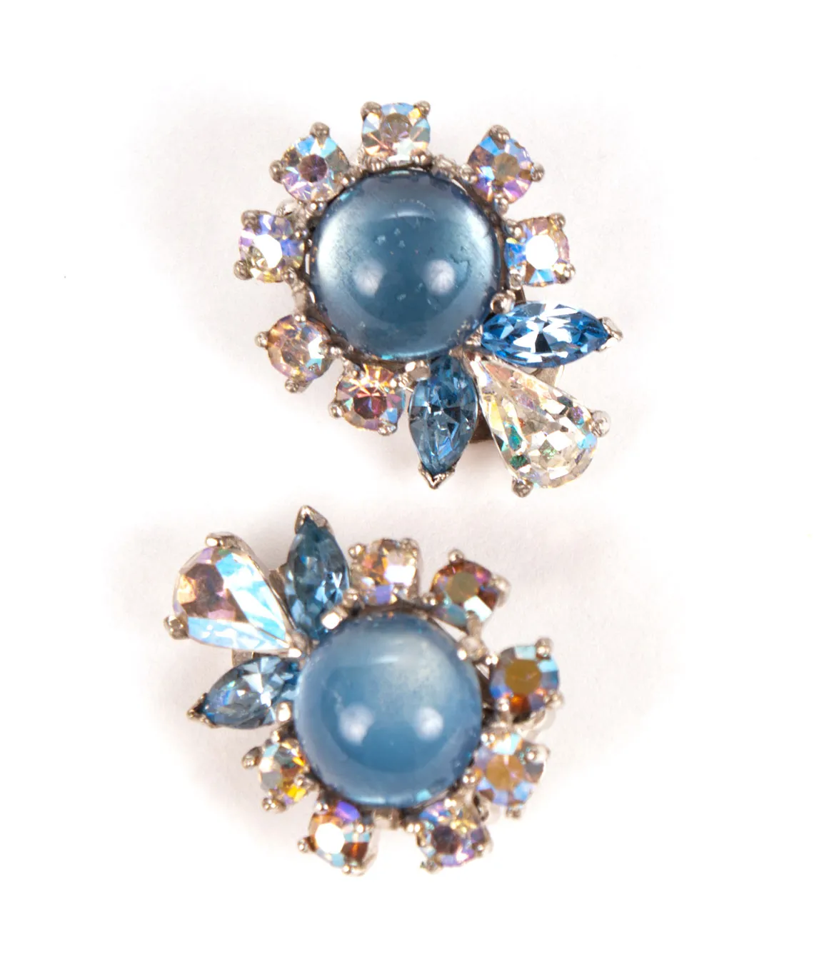 Blue cabochon Jomaz earrings
