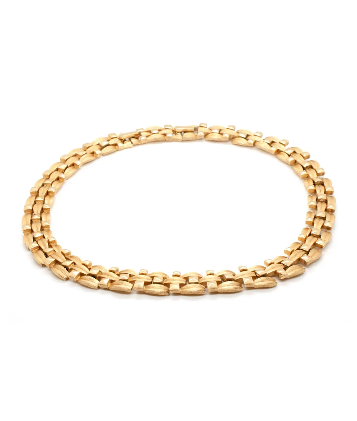 Crown Trifari gold-plated necklace