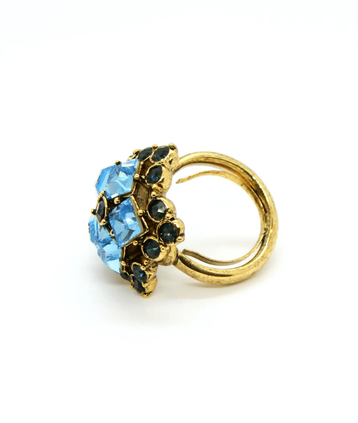 Blue Hollycraft dress ring