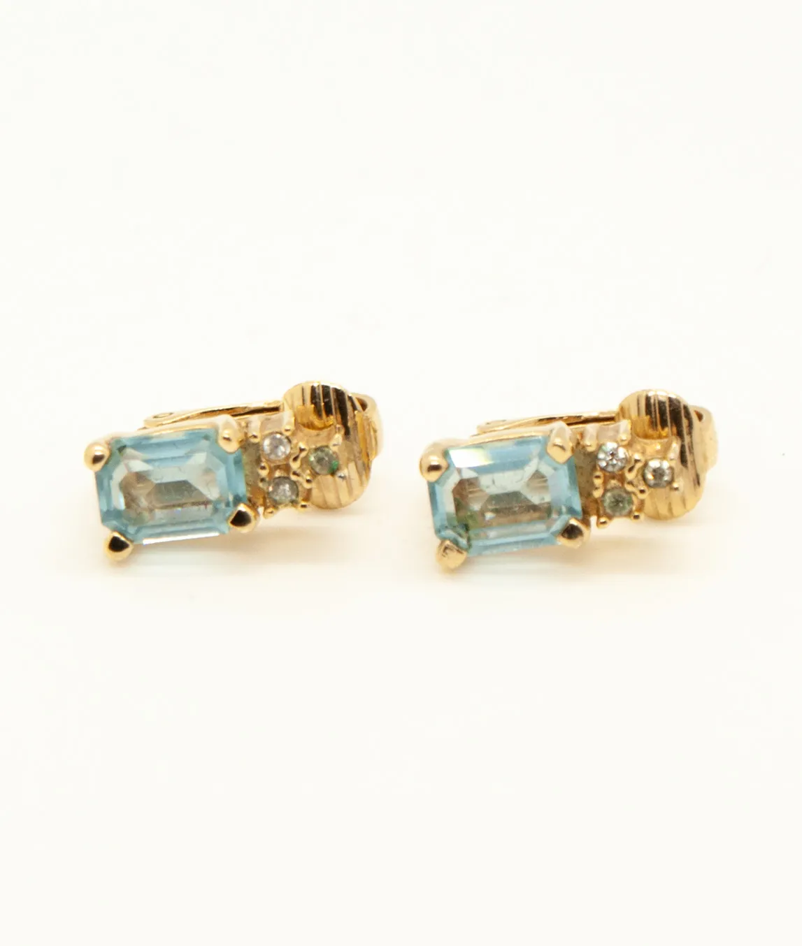 Vintage Dior gold and turquoise earrings