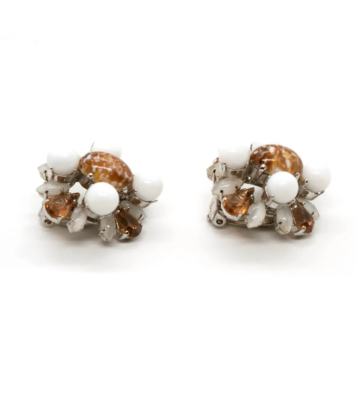 Vintage Dior marbled earrings