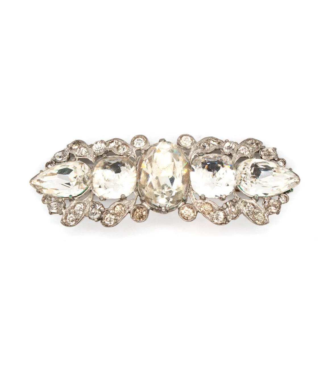 Vintage Eisenberg brooch with large crystals