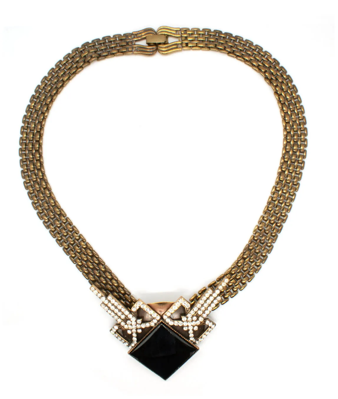 Ermani Bulatti vintage bronze necklace