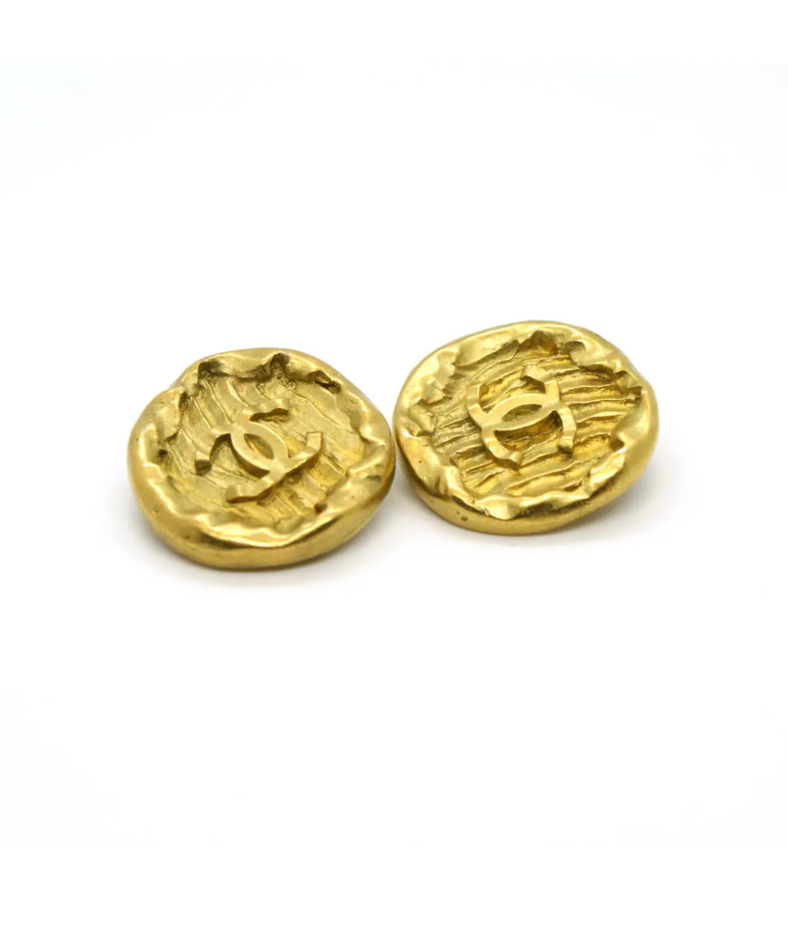 Vintage Chanel CC Logo Clip Earrings