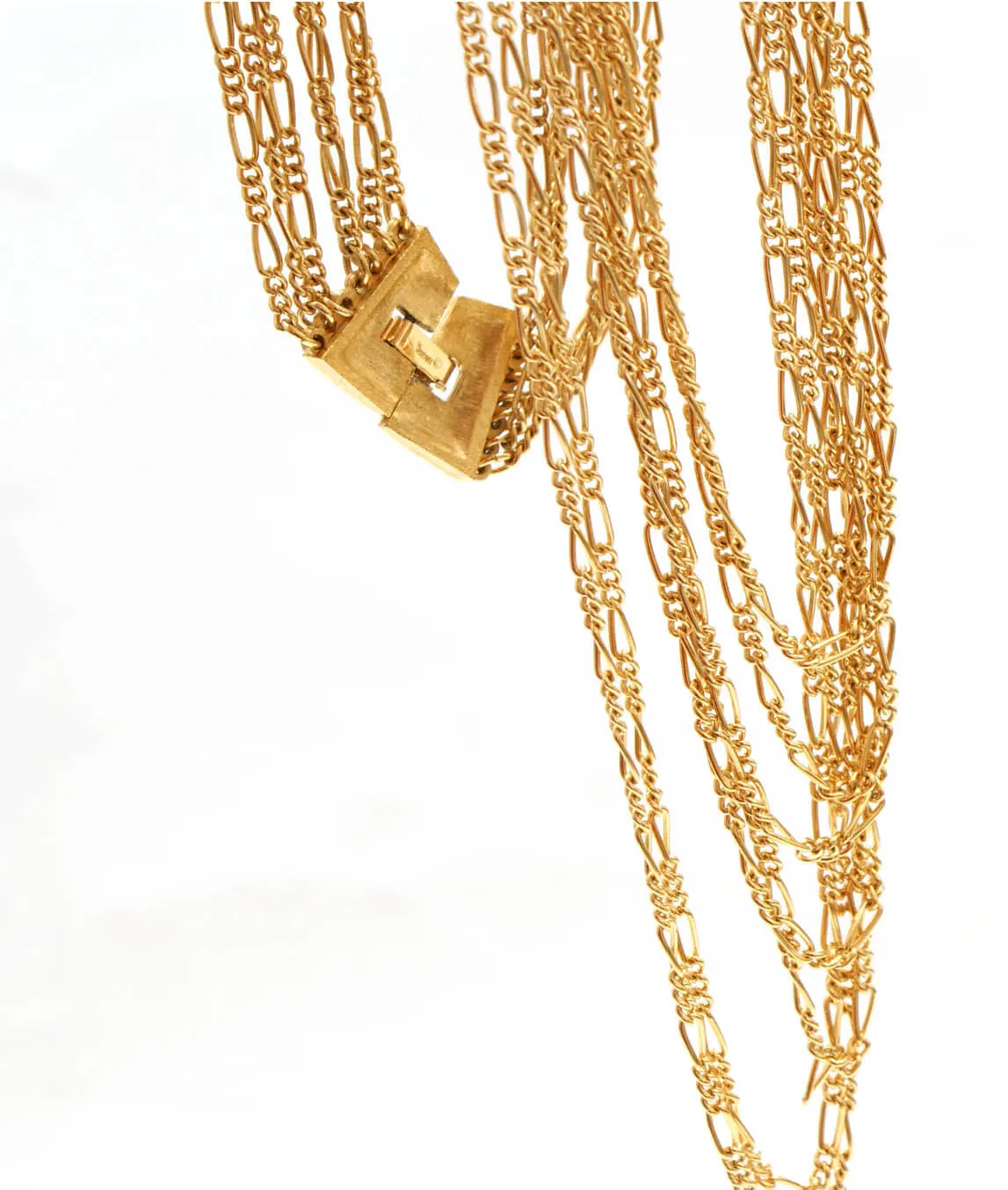 Vintage Trifari multi chain necklace