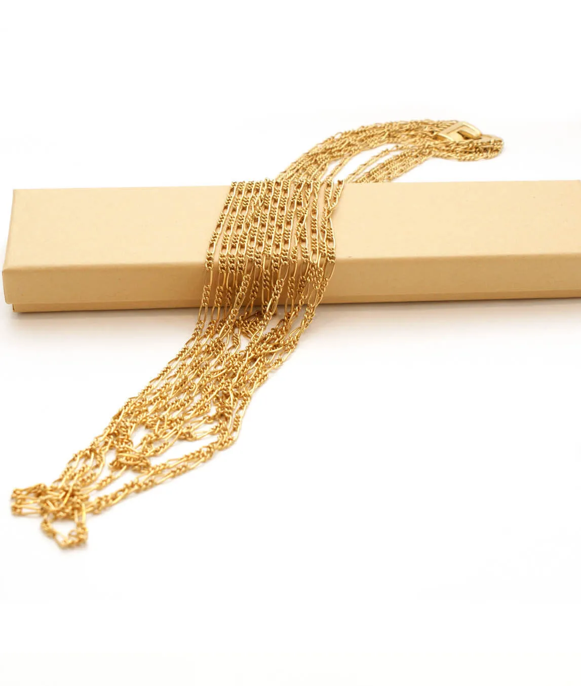 Crown Trifari golden chain necklace