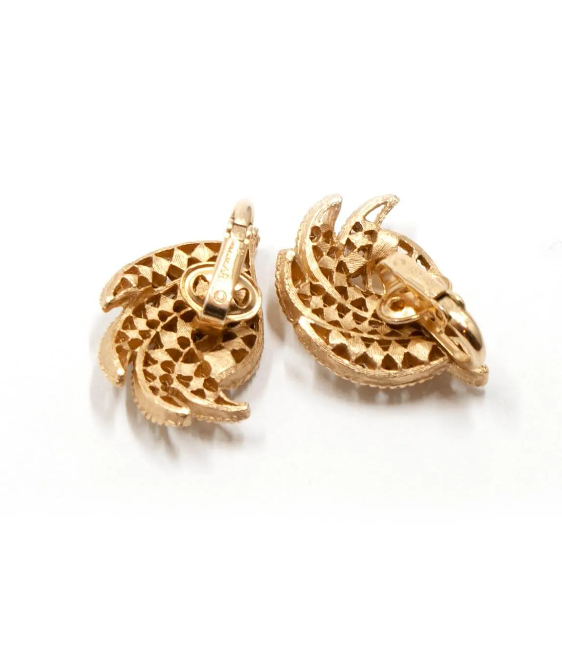 Crown Trifari clip-on earrings