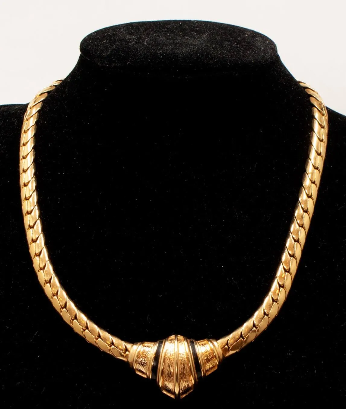 Vintage Christian Dior flat chain necklace