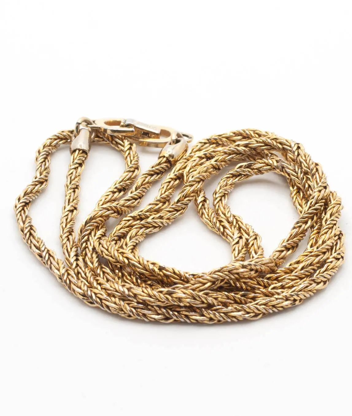 Vintage Christian Dior twisted rope chain necklace