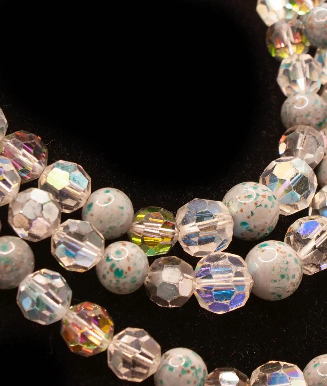 Vintage Christian Dior Glass Beaded Necklace 