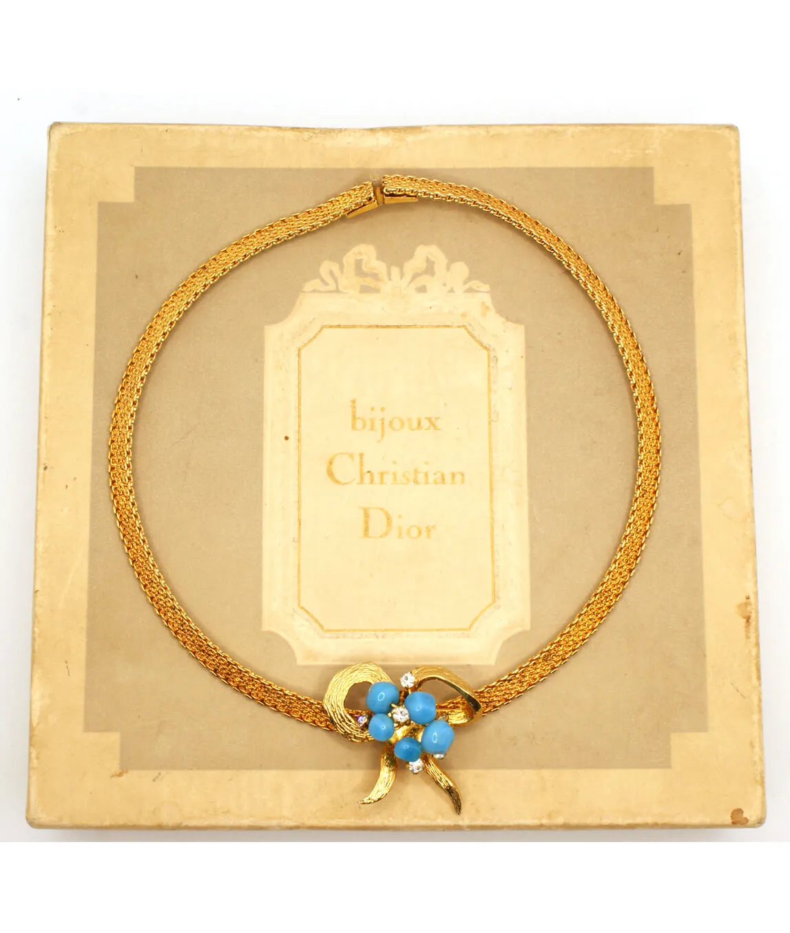 Vintage Bijoux Christian Dior choker necklace with bow