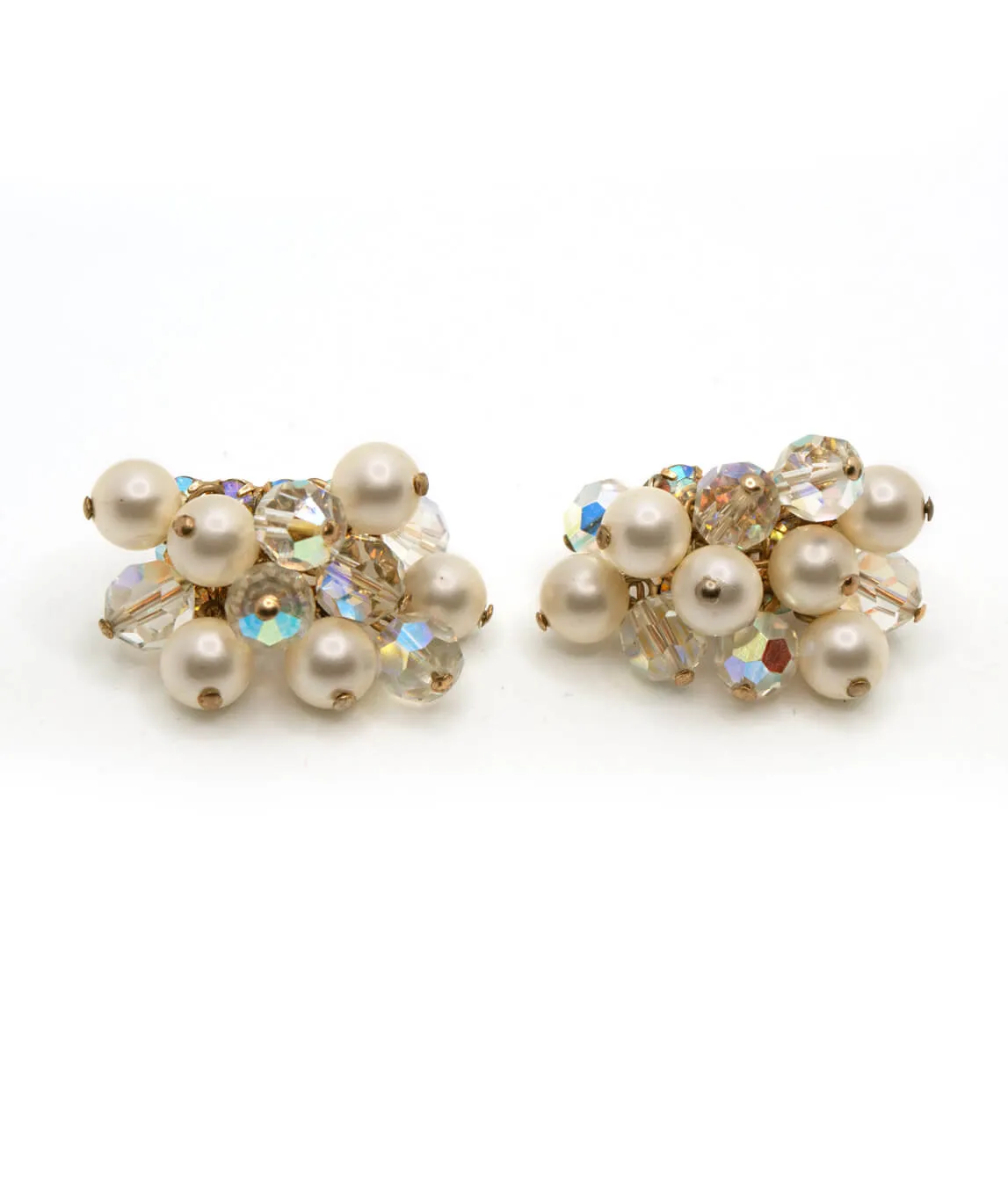 Vintage beaded cha-cha earrings