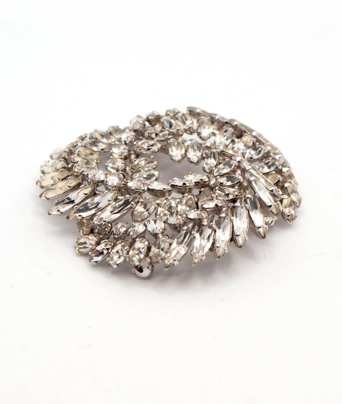 Vintage Sherman brooch side profile