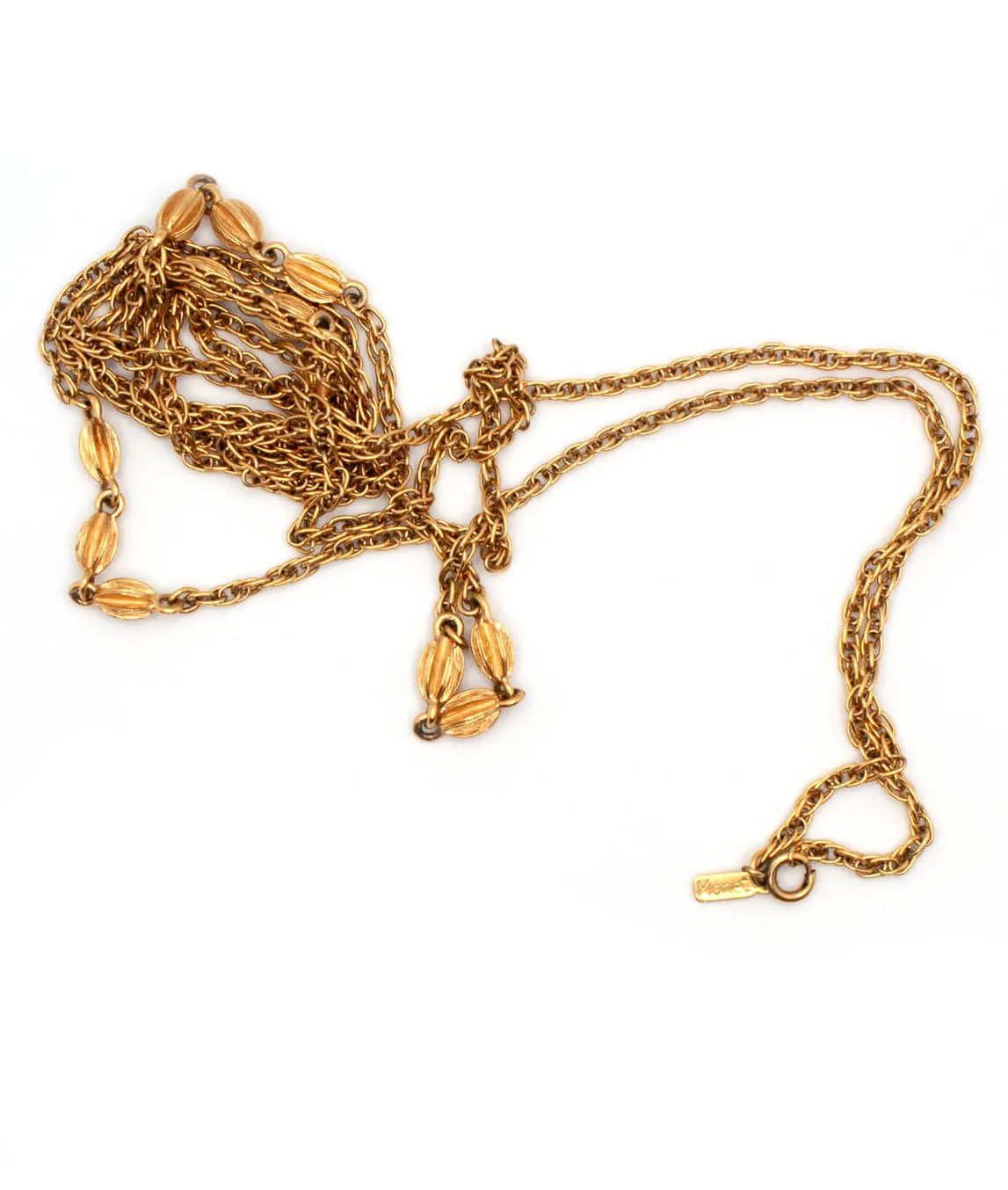 Vintage Monet Gold Rope Chain Necklace