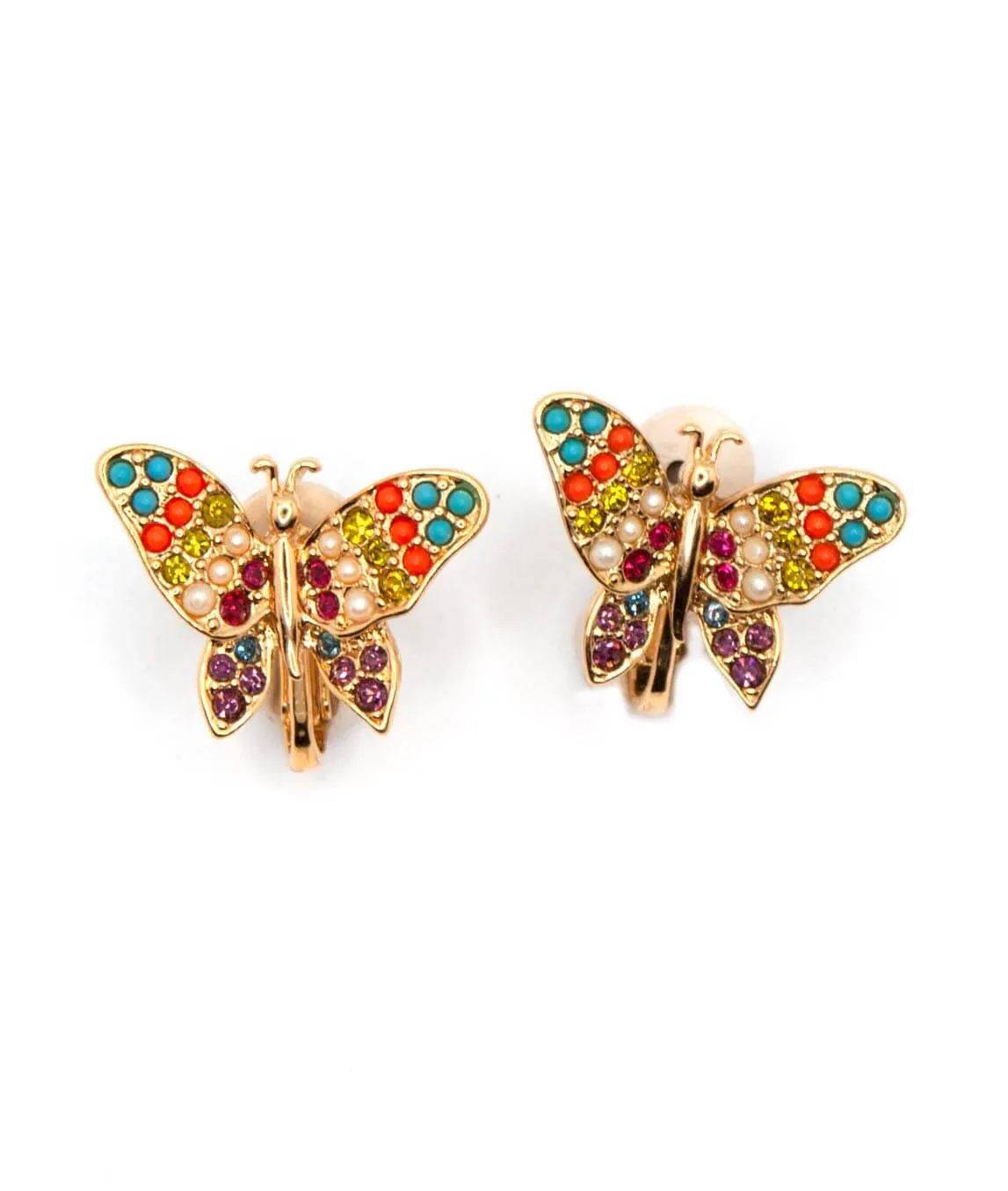 Vintage D'Orlan butterfly earrings 1980s