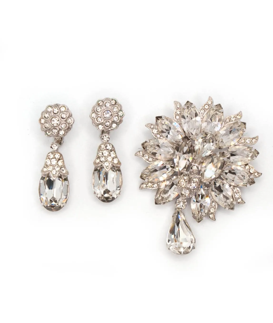 Vintage Eisenberg brooch and earrings set