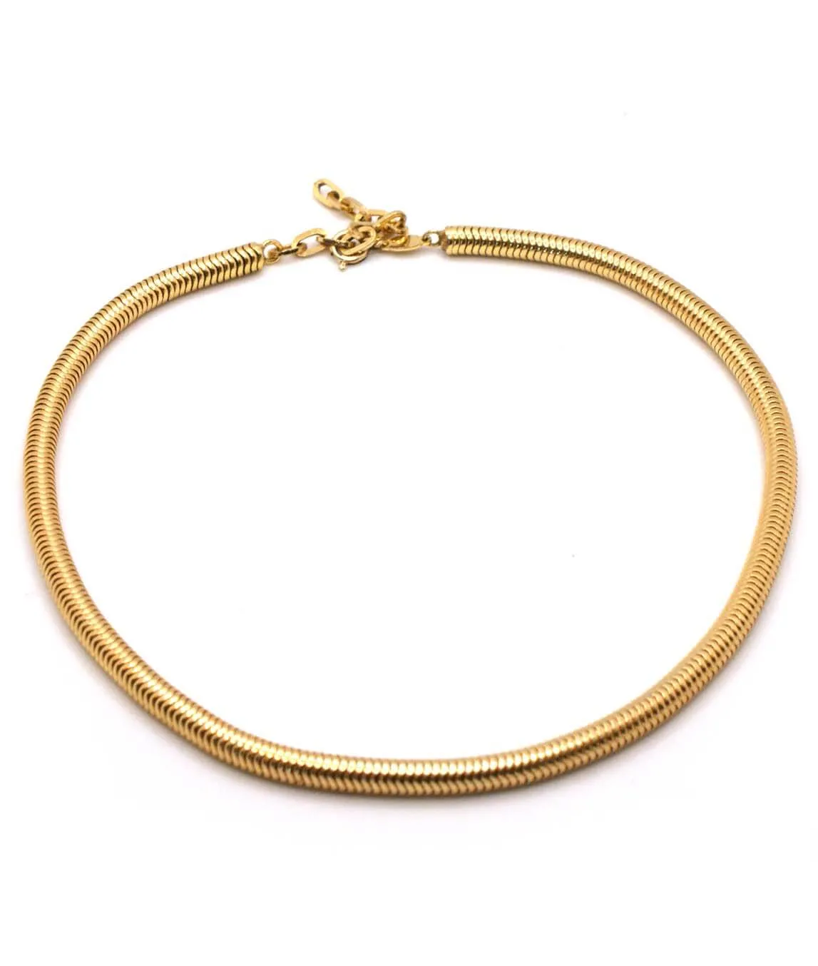 Round gold plated snake chain by Grossé 1973