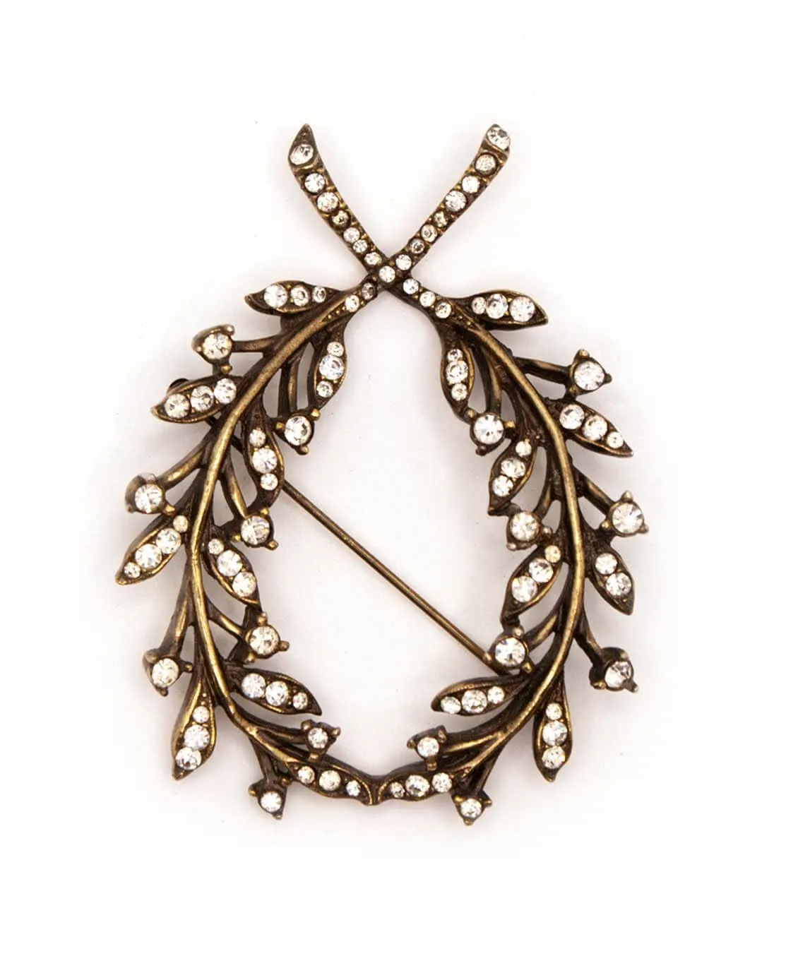 Christian Dior by Mitchel Maer Brooch as laurel leaves