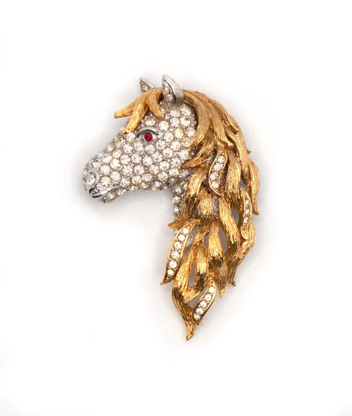Attwood and Sawyer vintage horse head brooch