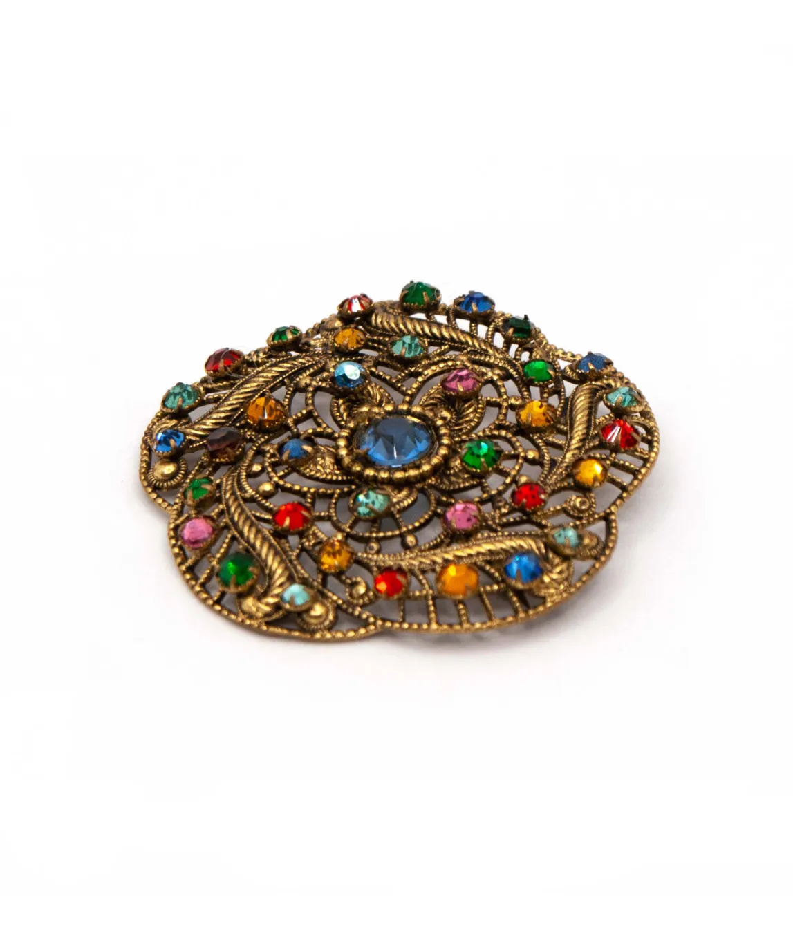 Profile of antique Czech brooch