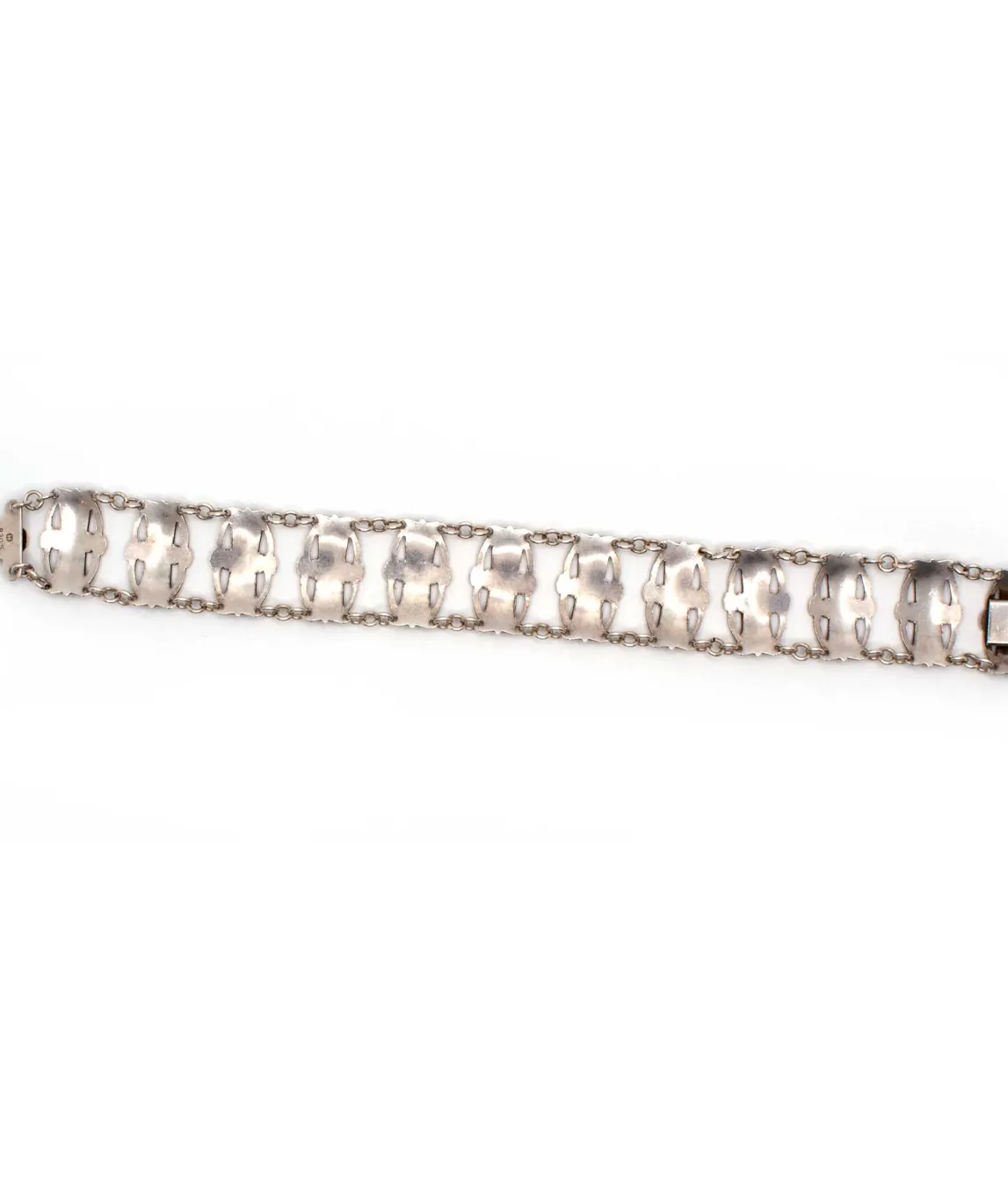 Back of sterling silver vintage bracelet by Ivar Holth