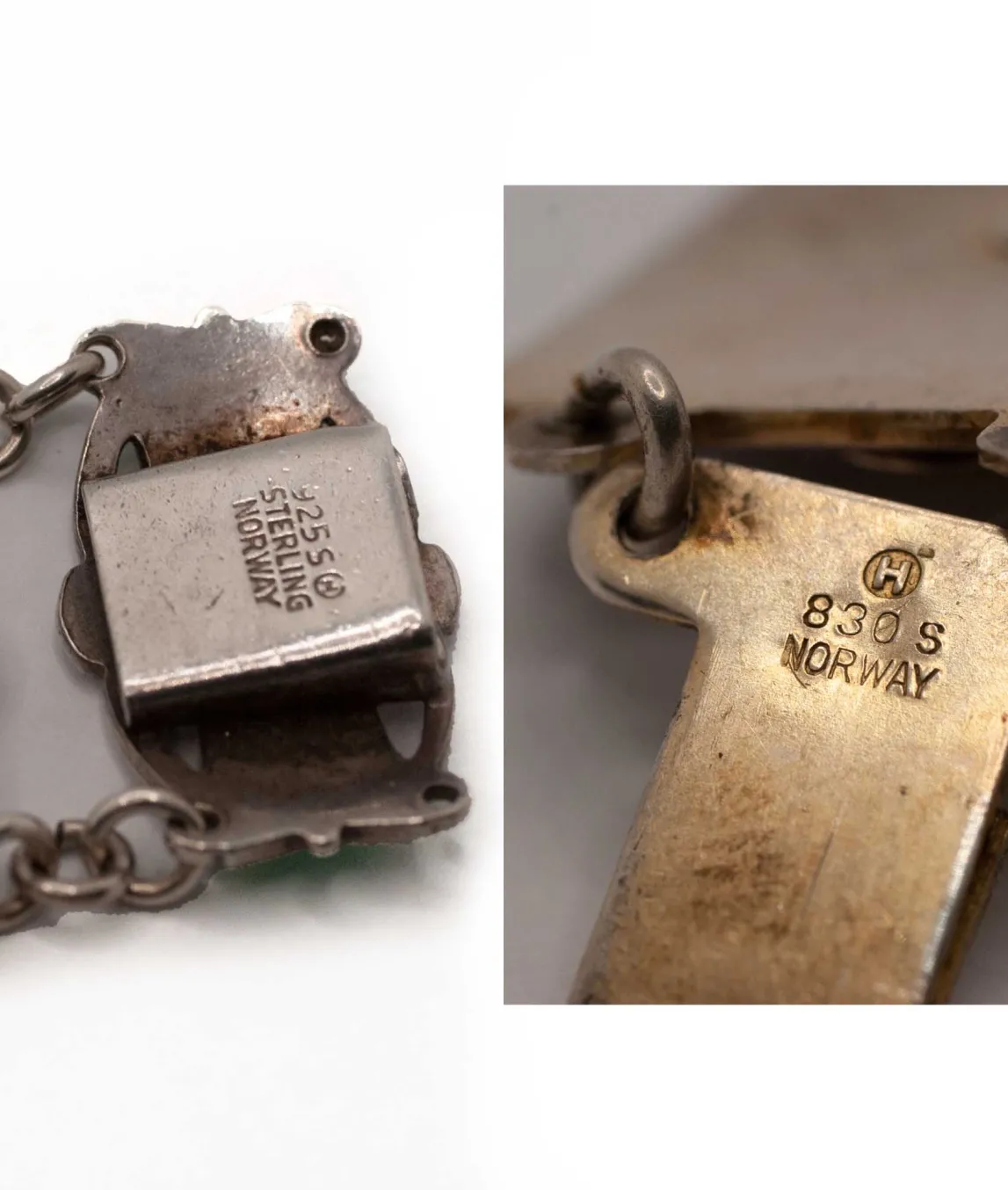 Ivar Holth stamps from bracelet clasps