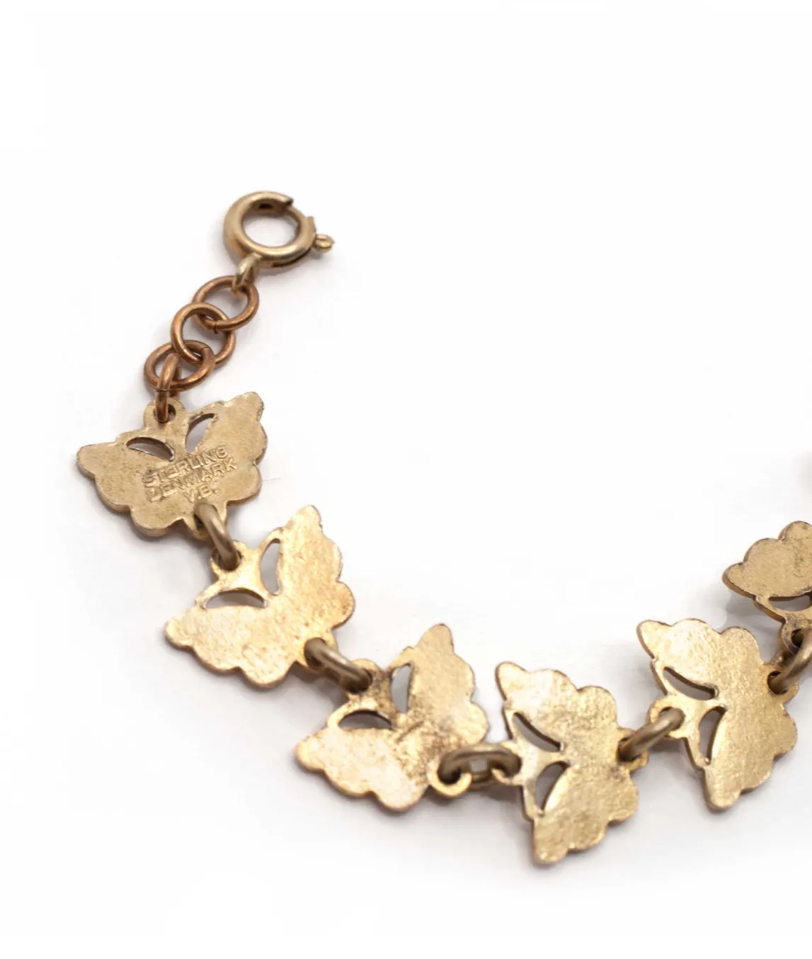 Volmber Bahner signature stamp on butterfly bracelet