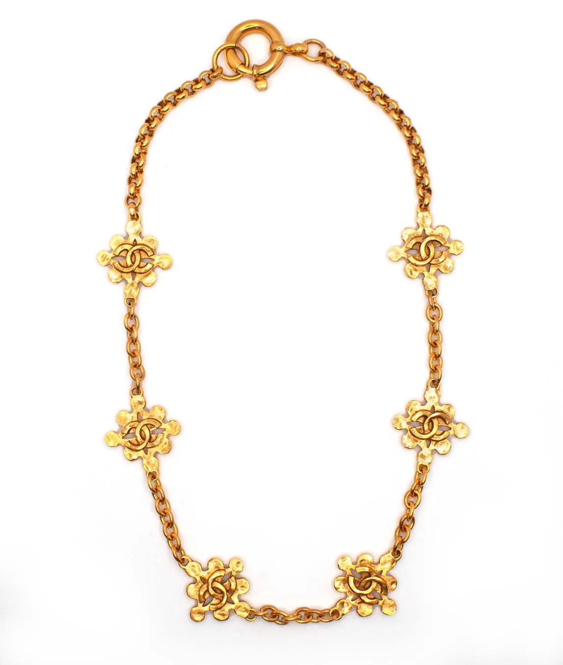 Chanel vintage CC necklace with oversize clasp