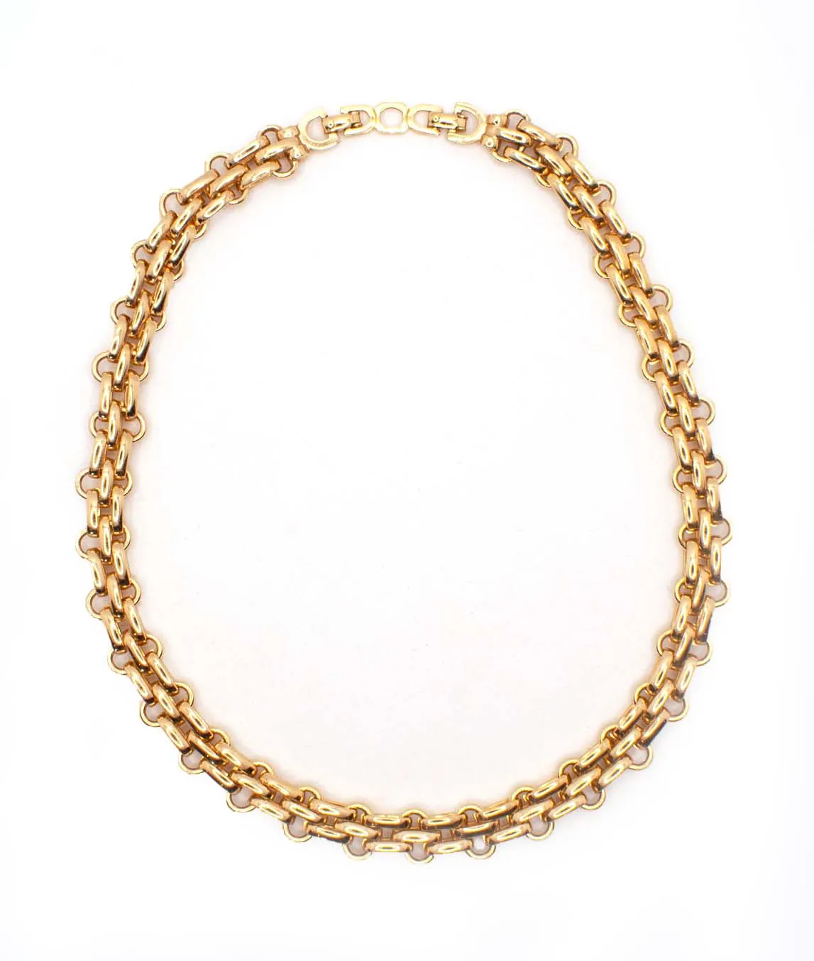 Vintage Christian Dior Fancy Link Chain Necklace