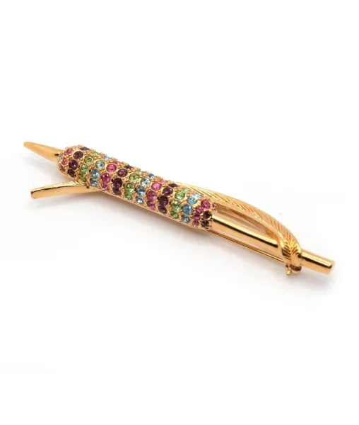 D'Orlan Vintage Bulrush Brooch Multicolour