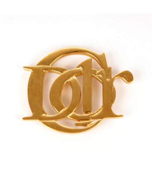 Christian Dior Logo Brooch 1990s