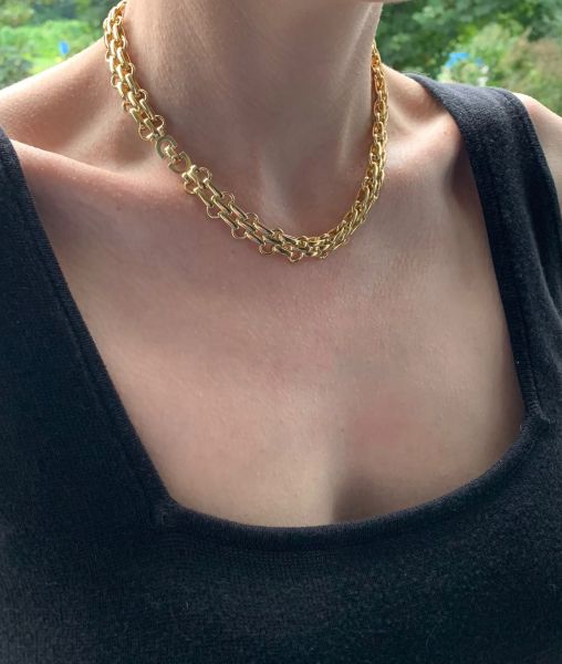 Vintage Dior Heavy Chain Necklace 