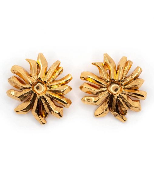 Christian Lacroix Huge Flower Earrings